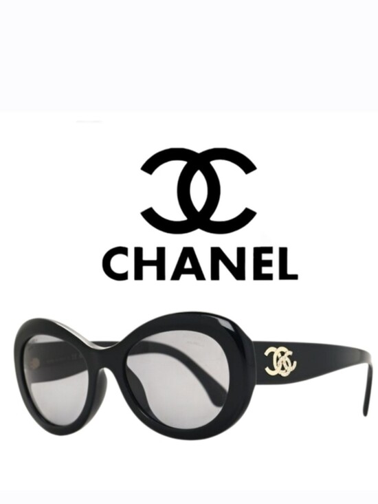 CHANEL Accessories - New In The BOX!!! Chanel CC Black 5469-B CC Oval Sunglasses SUNNIES POLARIZED